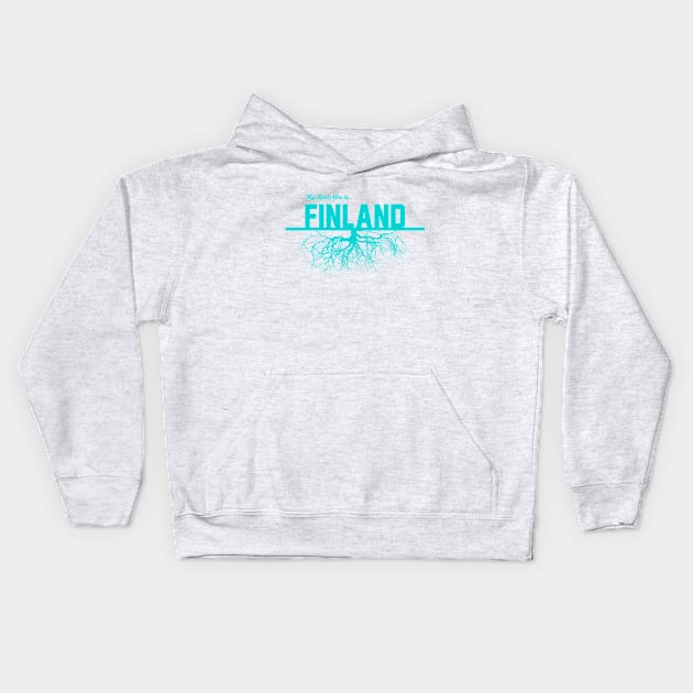 My Roots Are in Finland Kids Hoodie by Naves
